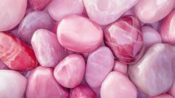 Abstract pattern pink gravel stones smooth glossy texture marble polished modern background photo