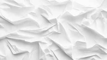 Paper white crumpled texture folded abstract page wallpaper photo