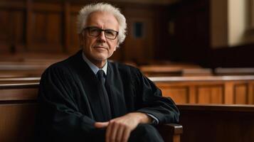 A Judge in His Chambers, a Portrait of Authority photo