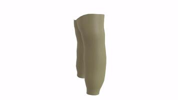 3D rendering of casual pants with a simple design and flat color video
