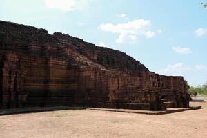 Khao Klang Nok in Si Thep historical park It is an architecture in the Dvaravati period in Phetchabun Province, Thailand. photo
