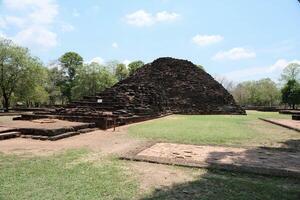 Khao Klang Nai in Si Thep historical park It is an architecture in the Dvaravati period in Phetchabun Province, Thailand. photo