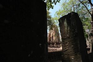 Ruins view of the ancient of Si Thep Historical Park, a UNESCO archaeological site in Phetchabun, Thailand. photo