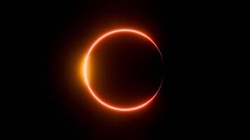 full eclipse ring is shown in the dark photo