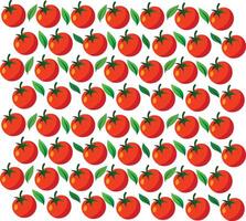 Seamless pattern with tomatoes. Summer vegetables vector