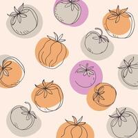 Seamless background from tomatoes pattern vector