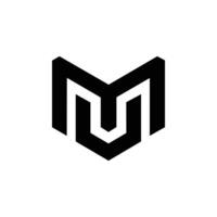 Letter Mv or Vm modern initial new unique typography branding logo vector