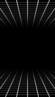 3d perspective grid loop animation vertical background, black and white perspective wireframe grid lines vertical background loop animation for social media reels video