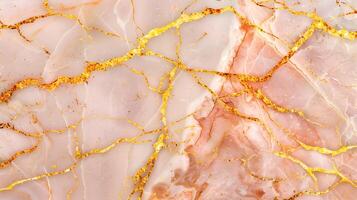 Elegant marble texture background with golden veins perfect for design or decor projects photo