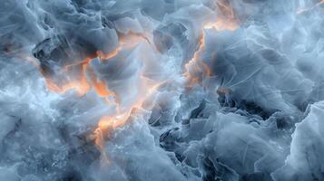 Dynamic marble texture background with swirling patterns and glowing accents photo
