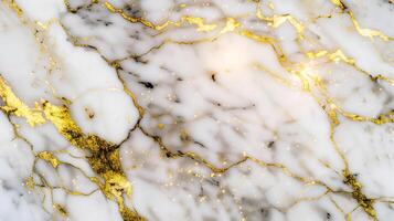 Elegant marble texture background with golden veins suitable for design and creative projects photo