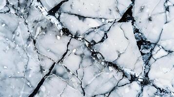 Elegant white marble texture with intricate cracks and patterns suitable for backgrounds and designs photo
