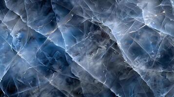 Elegant blue marble texture with intricate patterns for design and background use photo