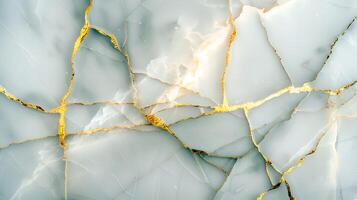 Elegant marble texture with golden veins displaying unique patterns and shades photo