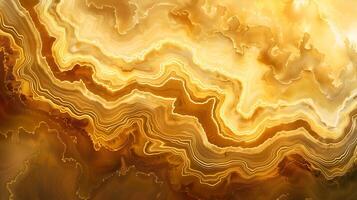 Golden marble texture with intricate waves and patterns creating a warm, inviting atmosphere photo