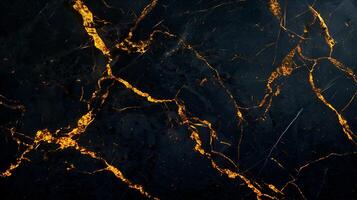 Dark marble texture with golden veins and intricate patterns for elegant design backgrounds photo