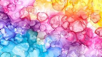 Colorful marble ink background featuring vibrant swirls and abstract patterns across a canvas photo
