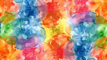 Vibrant floral abstract pattern with marble ink design in a colorful and dynamic composition photo