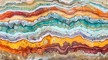 Abstract marble ink background showcasing vibrant waves of color patterns and textures photo