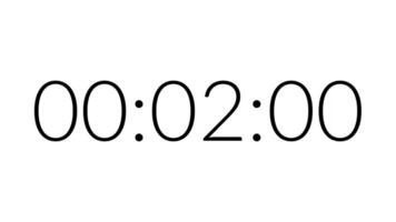 5 seconds digital clock countdown timer animation on white screen perfect for urgency, timers, deadlines video