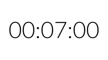 10 seconds digital clock countdown timer animation on white screen perfect for urgency, timers, deadlines video