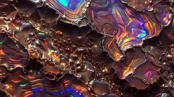 Colorful opal texture background showcasing intricate patterns and vibrant hues photo
