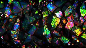 Vibrant opal texture background showcasing iridescent colors and intricate patterns in natural stone photo