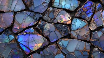 Captivating opal texture background showcasing iridescent colors and intricate patterns photo