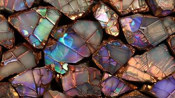 Elegant opal texture background with colorful patterns and intricate details photo