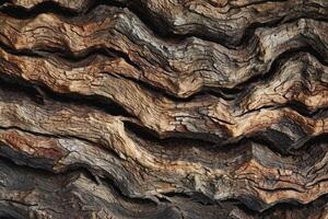 Close-up of layered wood patterns showcasing natural textures and colors photo