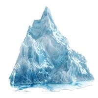 Giant iceberg floating on water surface melting under global warming effect photo