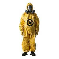 Person in hazmat suit on transparent background photo