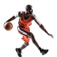 Dynamic basketball player in action photo