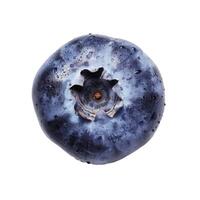 Fresh wet blueberry on transparent background photo