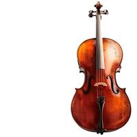 Classical violin on transparent background photo