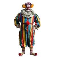 Professional clown posing with hands on his hips photo