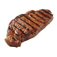 Grilled steak isolated on transparent background photo