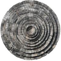 Concentric circles forming a round stone structure photo