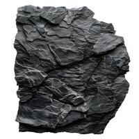 Black stone slate texture background showing rough surface photo