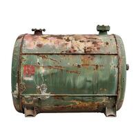 Old rusty metal tank showing decades of neglect photo