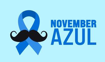 november azul background or banner design template vector
