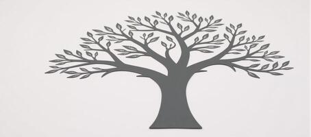 Empty family tree template set against a plain white background for easy customization photo