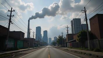 Visual depiction showcasing environmental pollution pollution environment photo