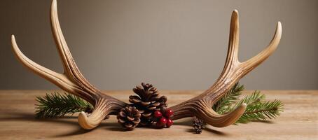 Christmasthemed elk with detachable antler horns for an easy DIY project photo