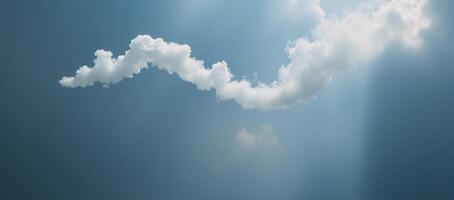 A digital art illustration featuring a cloudlike smoke element with a distinctively wavy or zigzag tail pattern photo