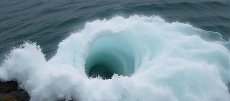 In Nordland Norway a maelstrom at the confluence of rivers and seas forms during both high and low tides photo