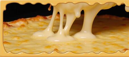 Meltedcheese frame adds charm to pizzassandwichespasta Cartoon border with mellow cheesy droops Charming Cheese Frames Border Set photo