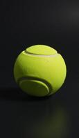 Isolated tennis ball within 3D environment photo