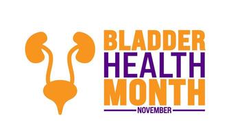 Bladder Health Month background or banner design vector