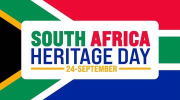 South Africa Heritage Day background or banner design template. Holiday concept. Template for background, banner, card, poster, placard, design template with unique shapes with standard color. vector